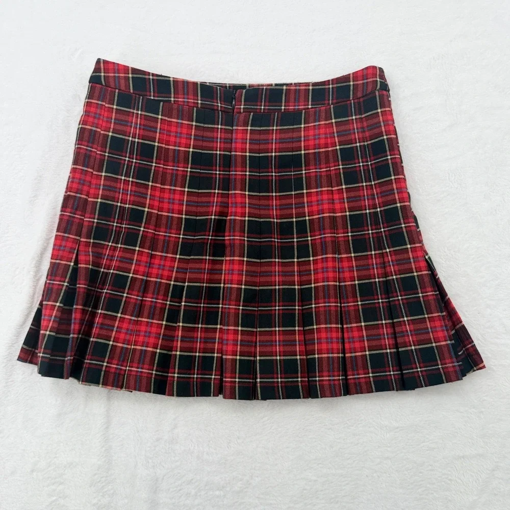 Hello Kitty x Forever 21 Plaid Pleated Mini Skirt Large Y2K Sanriocore Aesthetic